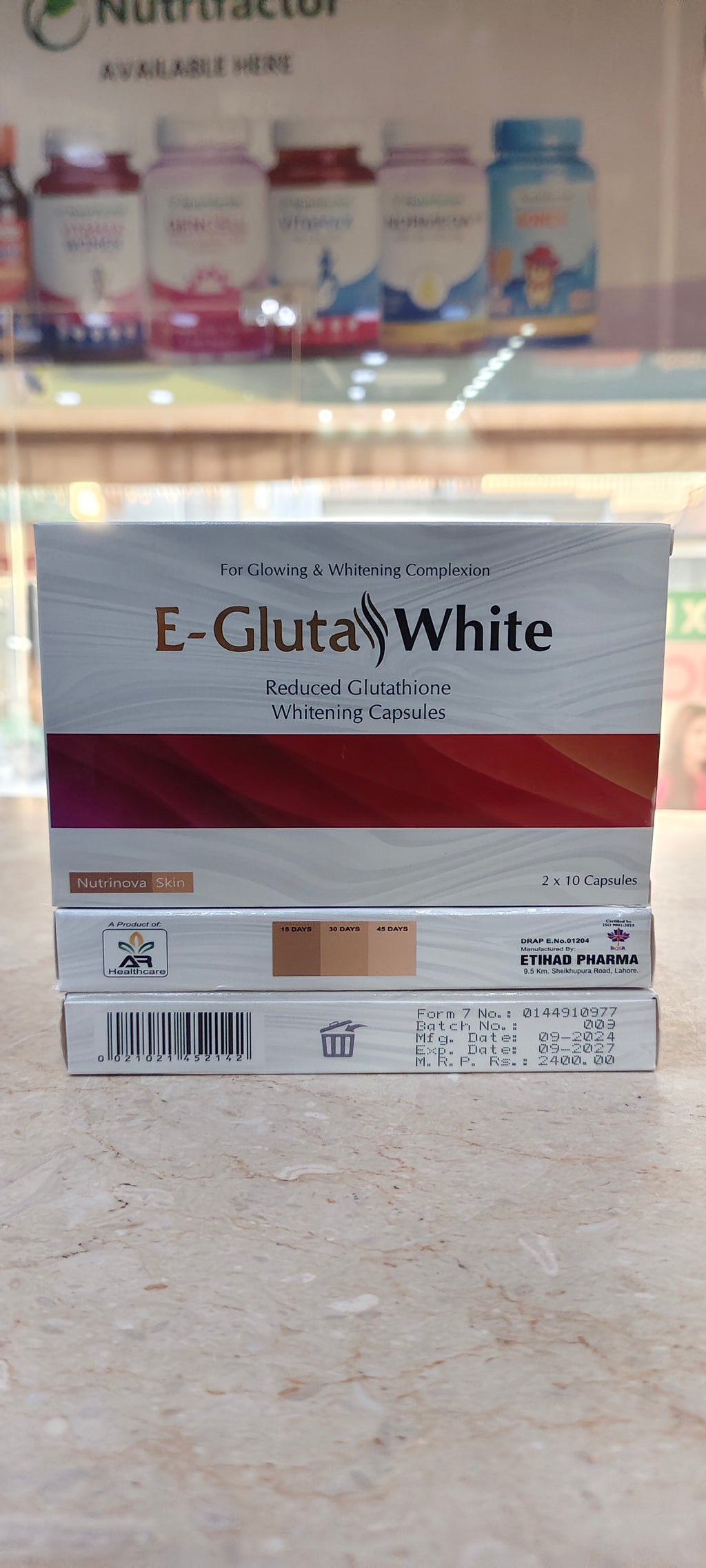 Gluta White (Glutathione+Vitamin C) Whitening Capsules